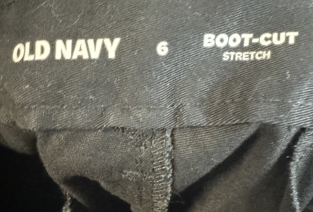 Old Navy Pants Women’s 6 Perfect Boot-Cut Khaki Preppy Casual