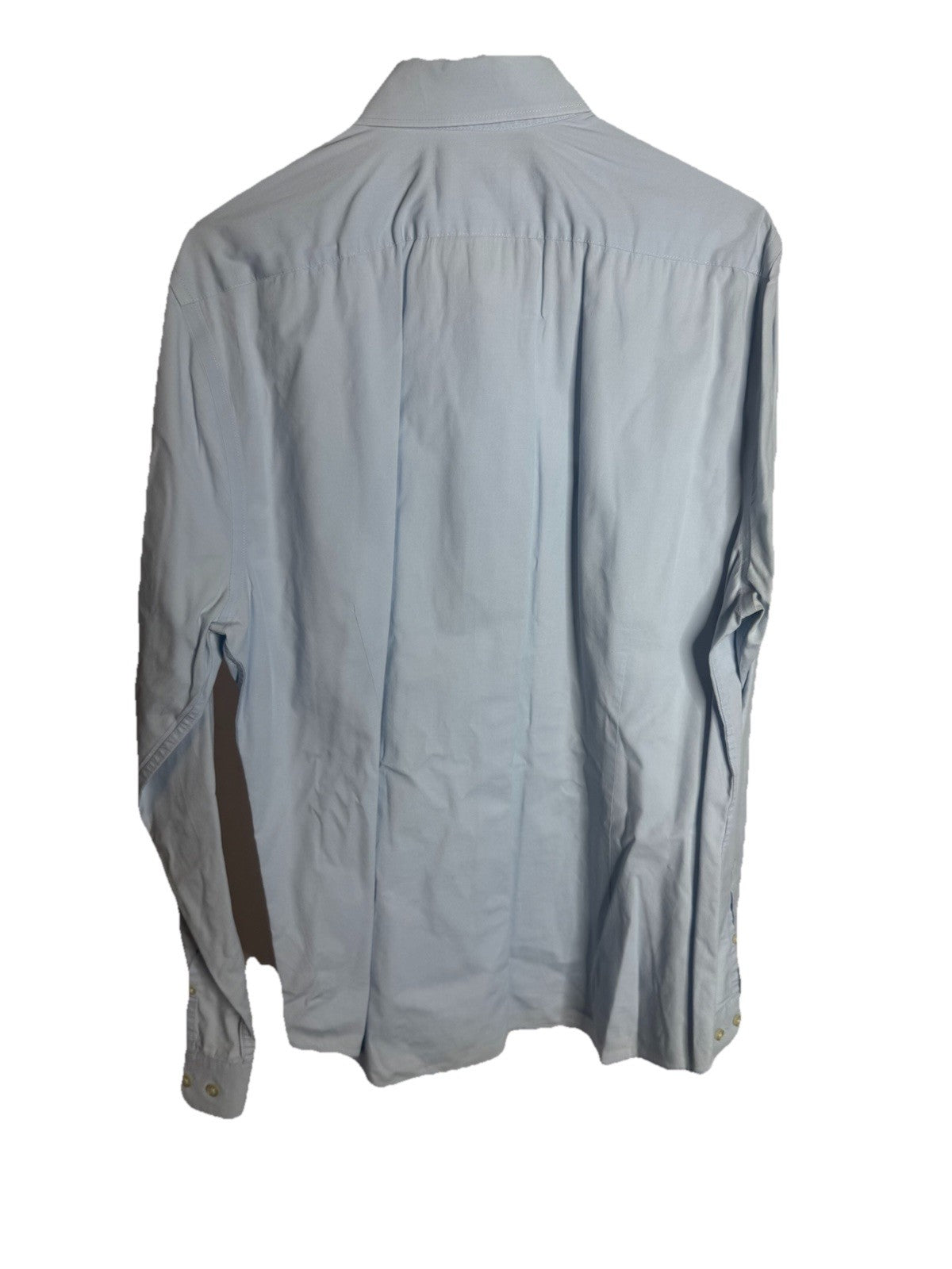 Express 1MX Men's Dress Shirt Large Slim Fit Button-Up Long Sleeve 16-16.5