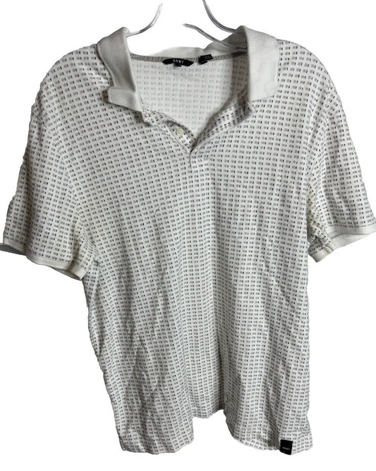 DKNY Men's Adult Size L Polo Cotton Short Sleeve