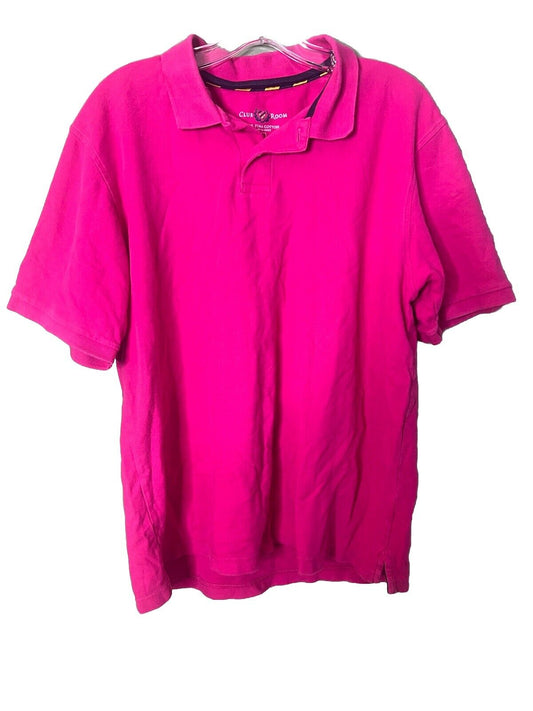 Vintage Club Room Polo Shirt Large Short Sleeve