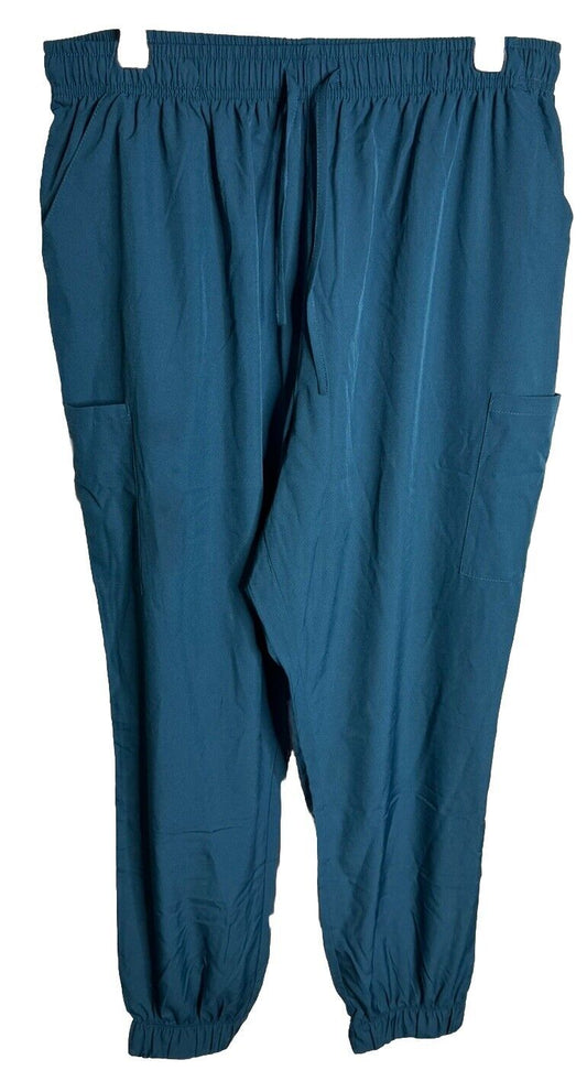 Flexxione Blue Nurse Uniform Medical Scrub Pant Size 2XL