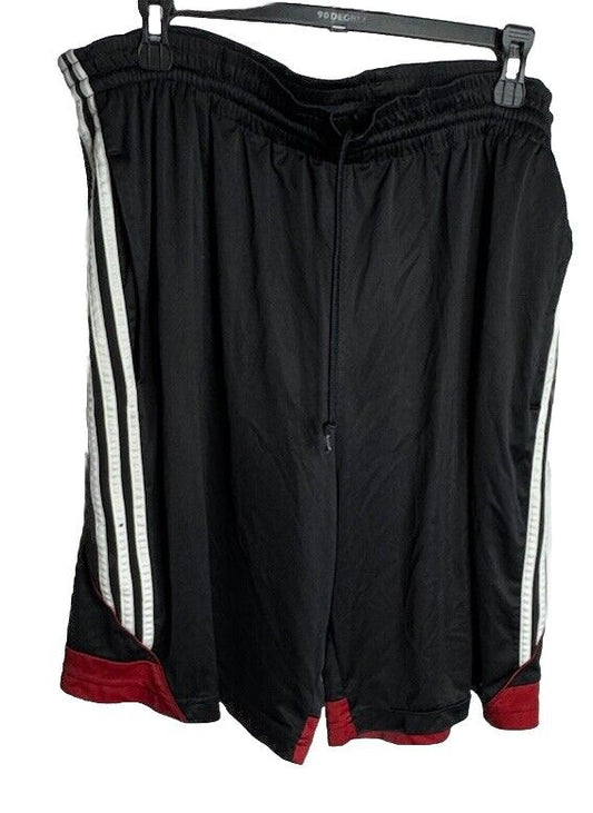 Adidas Men's Basketball Shorts, Dazzle Three Stripes 11" Size large