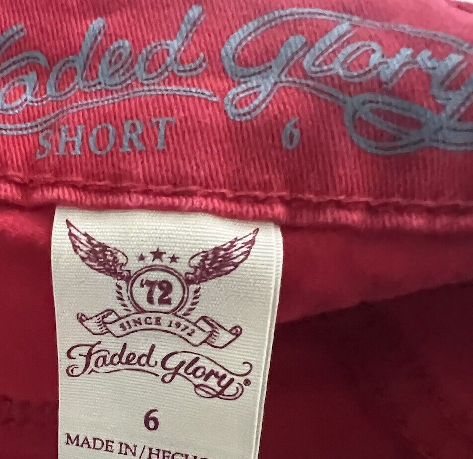 Faded Glory Shorts Womens 6 Denim Jean