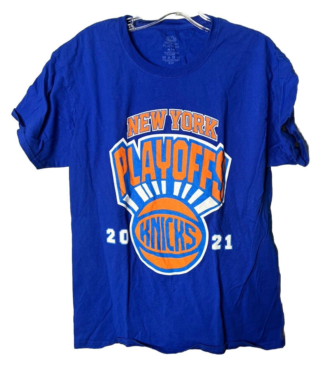 New York Knicks 2021 NBA Playoffs t-shirt "WE HERE"  Medium