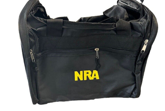 NRA Black Duffle Bag Overnight Travel Weekend Gym Bag Duffel