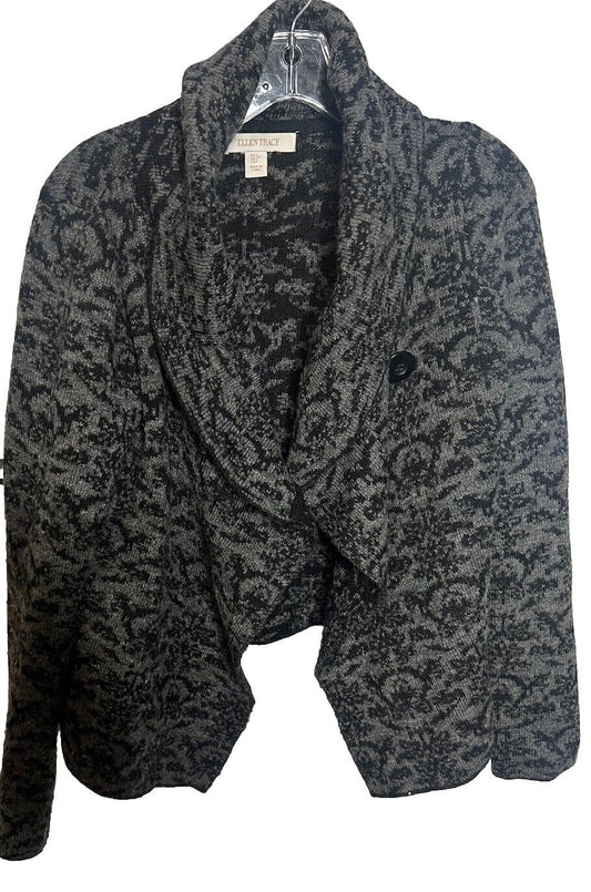 Ellen Tracy Cardigan Sweater Women’s Small One Stain