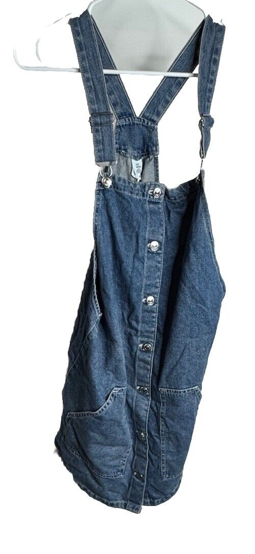 H&M Medium Wash Button Up 100% Cotton Denim Overall Women's Size 10