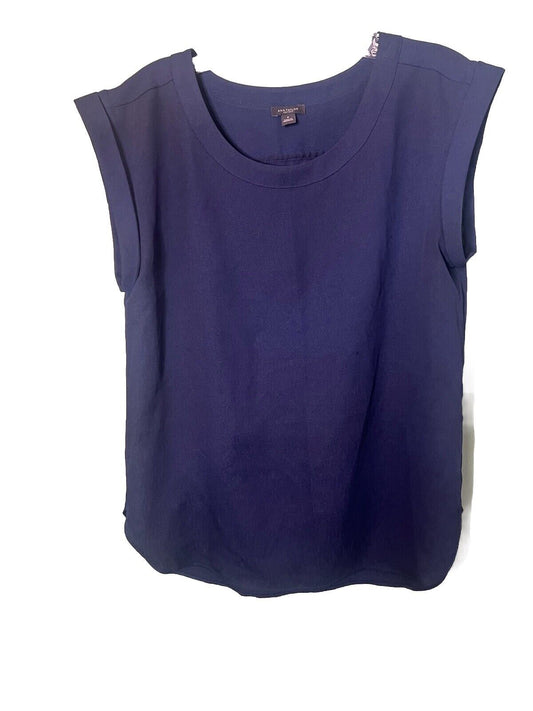 Ann Taylor Women's Sleeveless Top Blue Size Medium