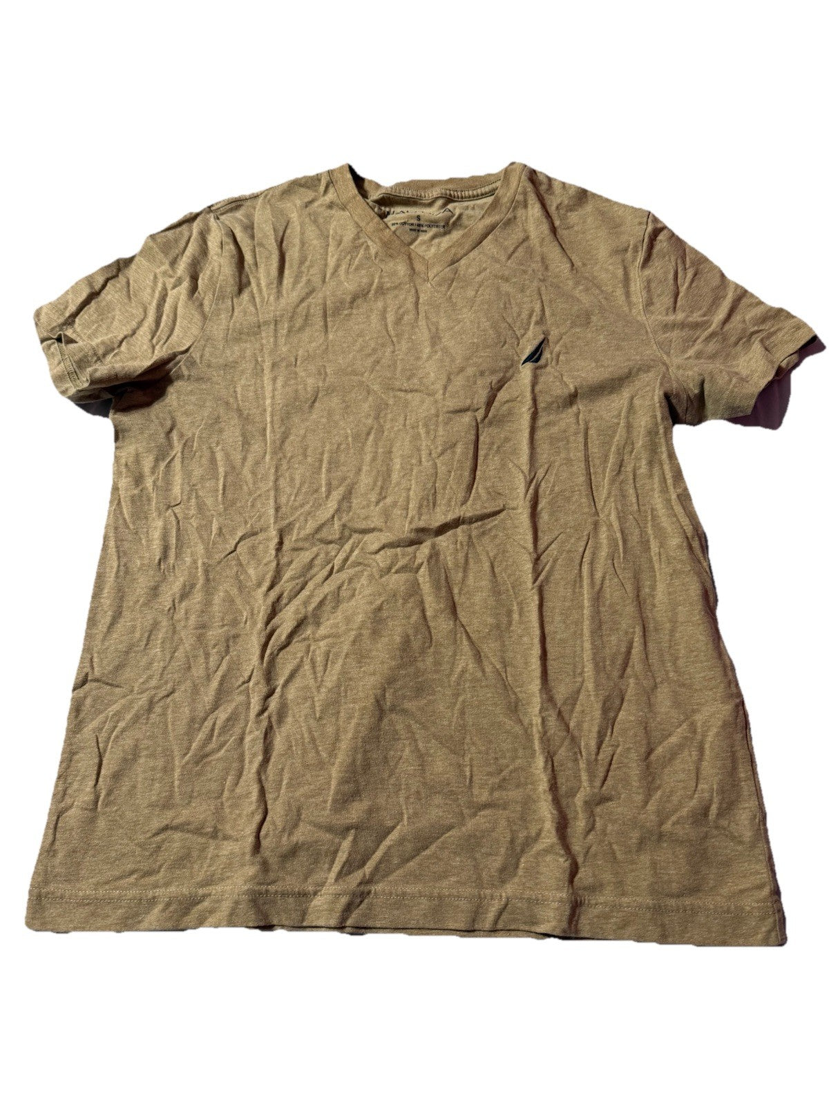 Nautica T Shirt Men Size S Short Sleeve V Neck