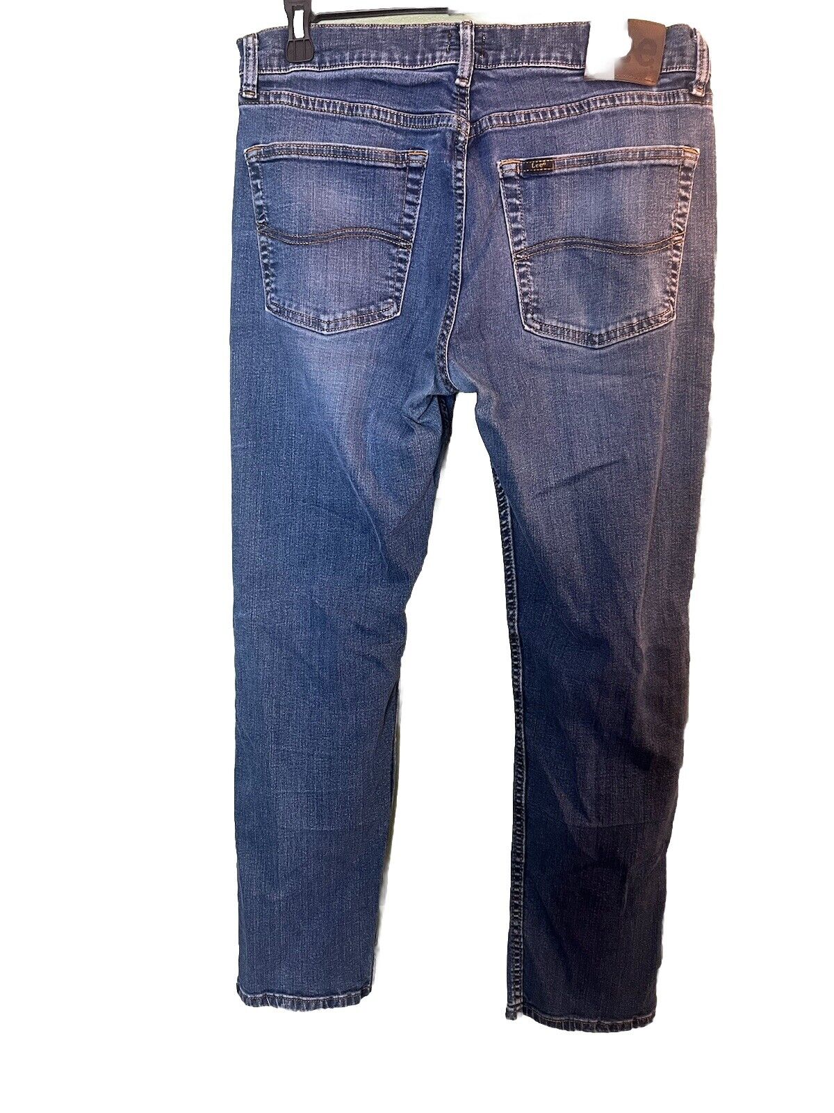 Lee Mens Jeans Blue Tag Size 33x30 Regular Straight Medium Wash Denim
