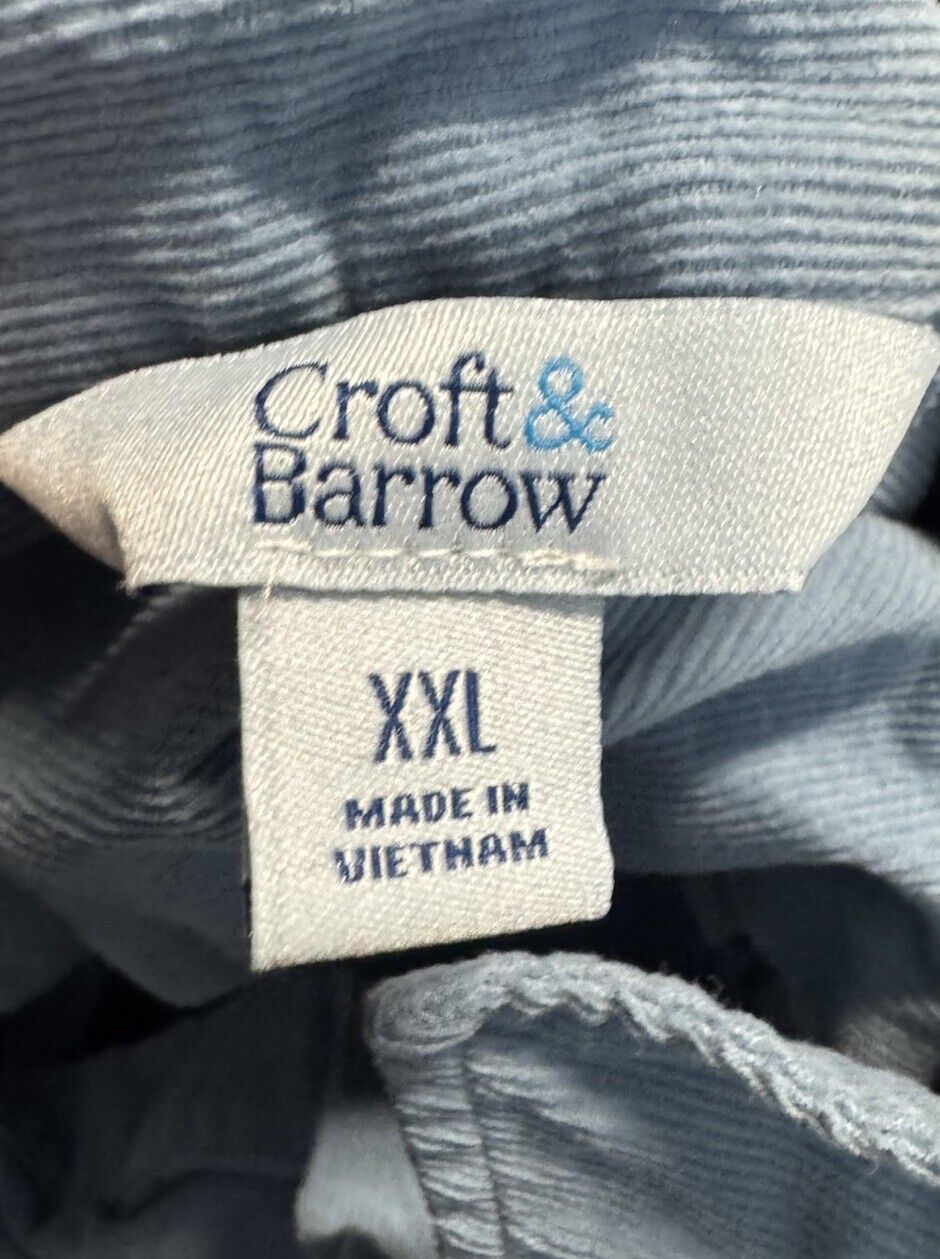 Croft & Barrow Woman’s Shirt  Short Sleeve V Neck Pockets Top 2X