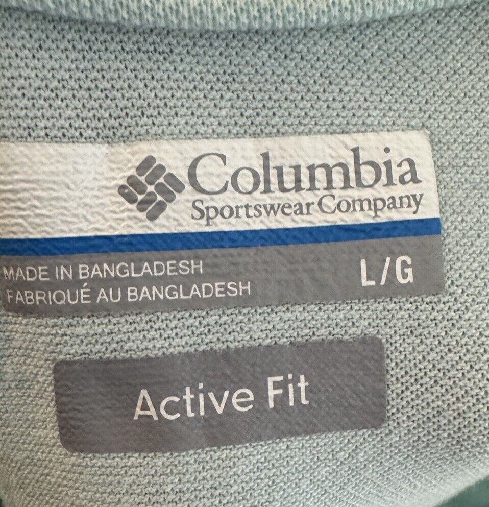 Columbia Polo Shirt Mens Large Short Sleeve Active Fit