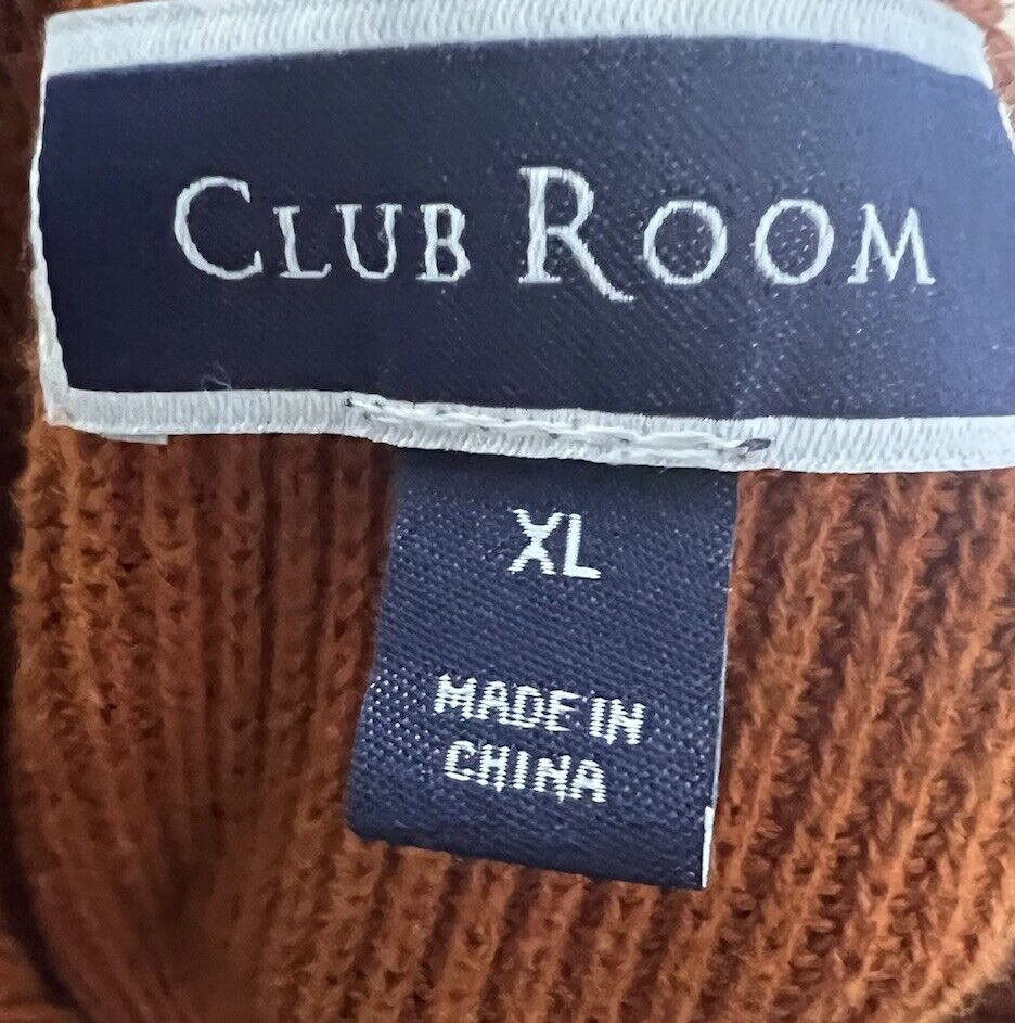 Club Room Sweater Men's XL  Grey Crew-Neck