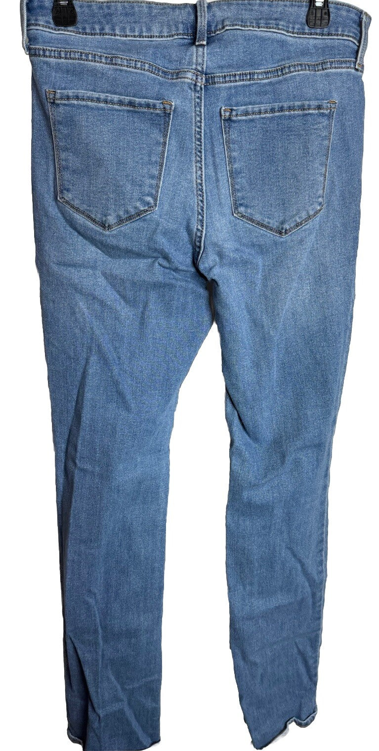 Old Navy Mid Rise Wow Boot-Cut Jeans Women's Size 10 Short Blue Medium Wash