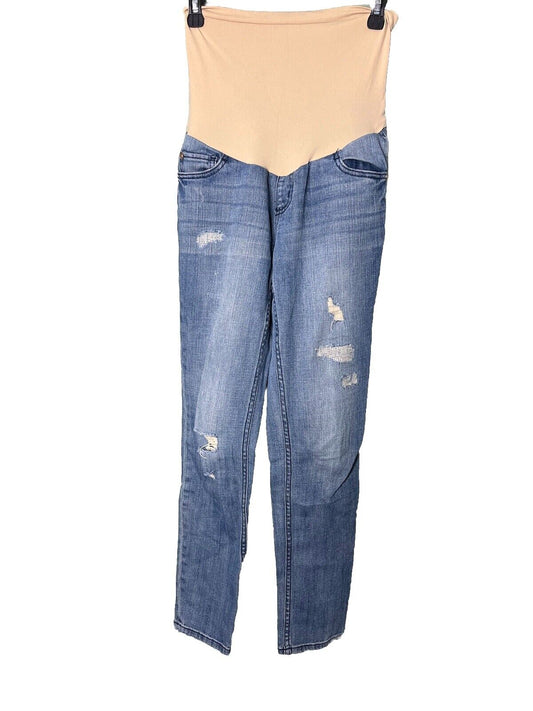 Indigo Blue Motherhood Maternity Jeans Secret Fit Belly Comfort Waistband Small
