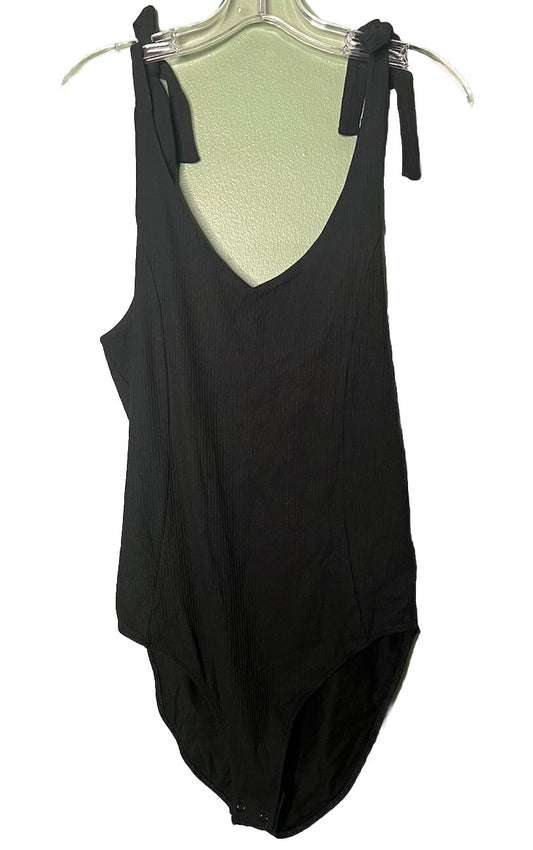 Old Navy Bodysuit Women's XL Nude One Piece Sleeveless Basic NWT