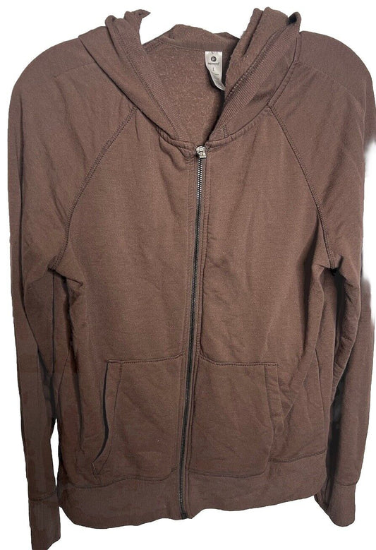 90 Degree By Reflex Women's Full Zip Fleece Crop Hoodie Jacket Large