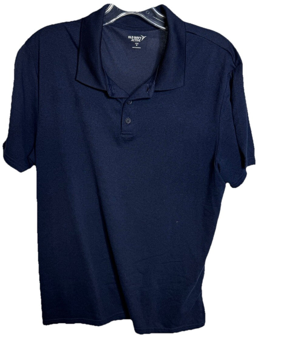 Old Navy Polo Shirt Men’s Medium Short Sleeve Collared Top Built In Flex