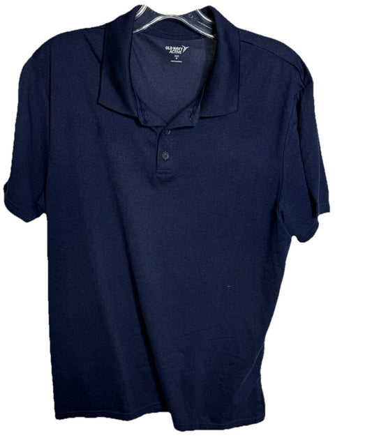 Old Navy Polo Shirt Men’s Medium Short Sleeve Collared Top Built In Flex