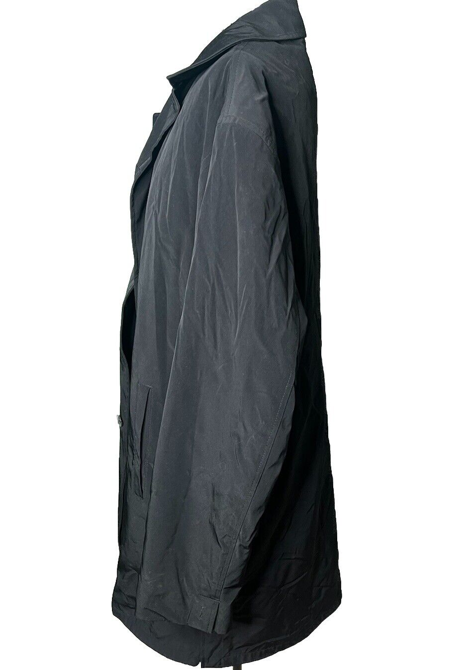 Calvin Klein Trench Style Lined Mens Coat Pre Owned size 44R/ Some Wear And Tear