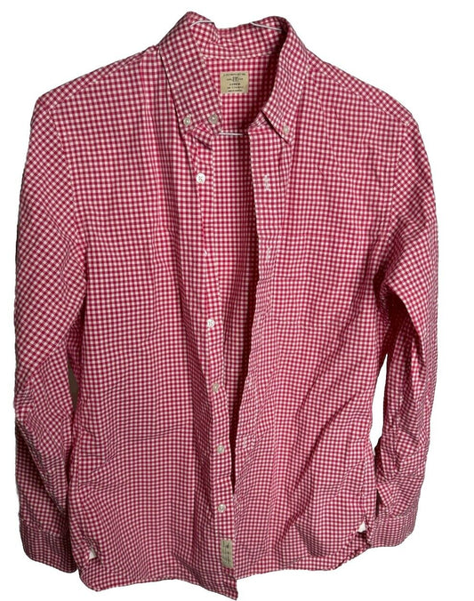 J Crew Mens Button Down Shirt Size S 14-14.5