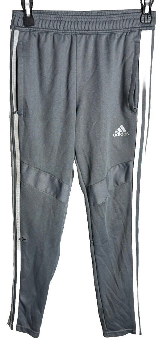 Adidas Pants Boys Medium Size 10/12 Pockets White Logo Kids Youth 24x27