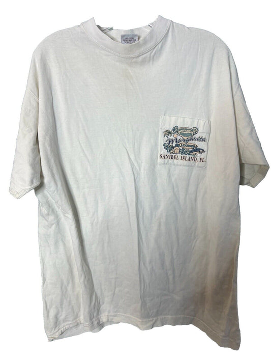 White Mountain Traders Mens Short Sleeve Size M/ MARGARITAS SANIBEL ISLAND, FL