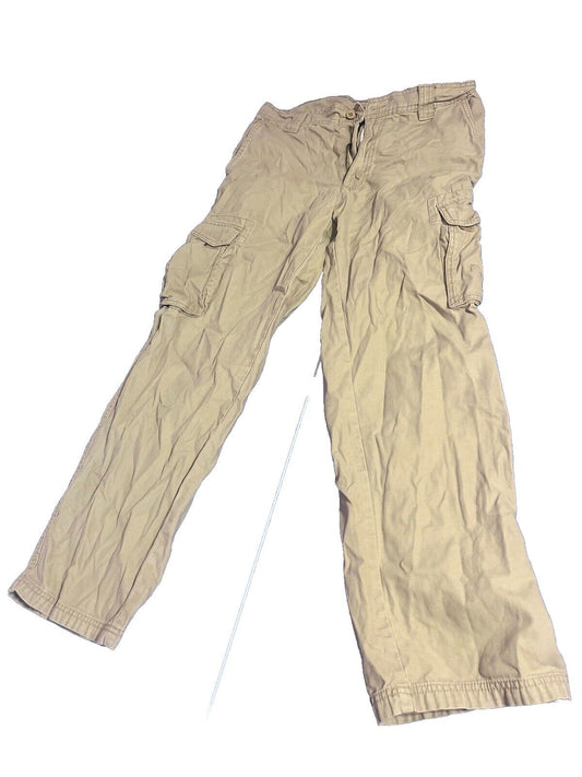 Men's 32x32 Hiking/Work Pants By Outdoor Life Beige  Extra Pockets