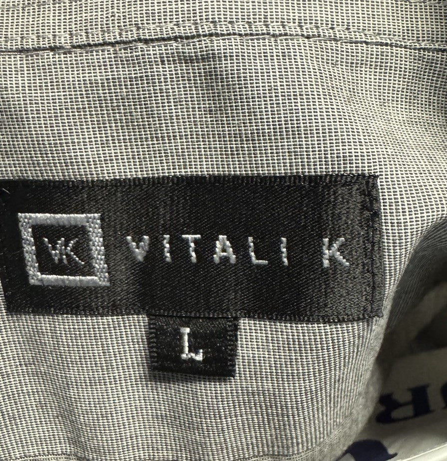 VITALI K GREY DRESS SHIRT Large