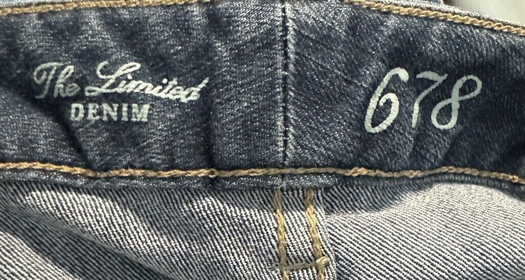 The Limited Denim 678 Women's Size 6 Blue Bootcut Dark Wash Stretch Denim Jeans