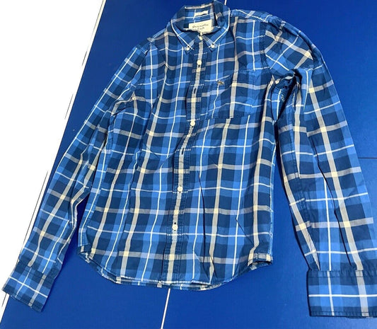 Abercrombie & Fitch Tartan Plaid Shirt  Cotton Muscle Size M