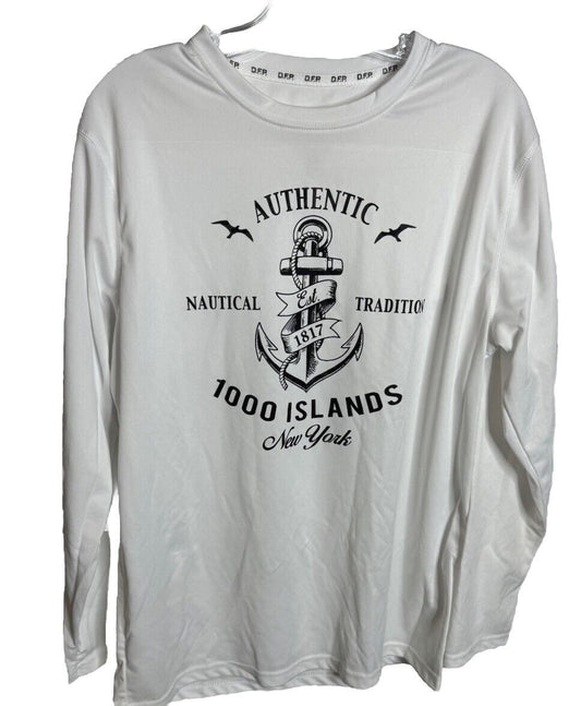 Mens Long Sleeve Dri-Fit Cooling Performance Size Large