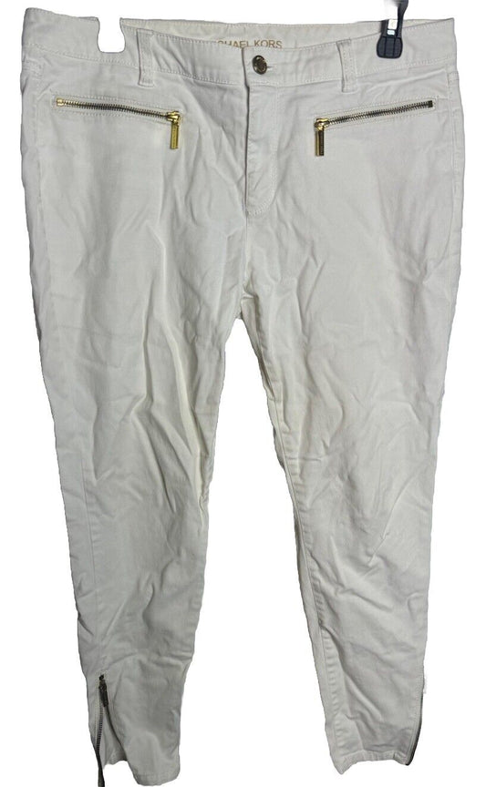 Michael Michael Kors Off White Corduroy Pants Size 10