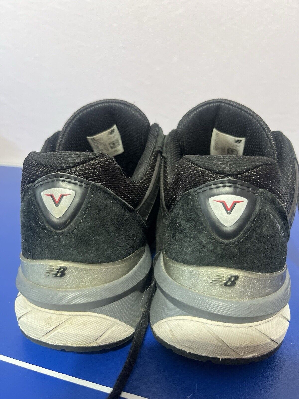 New Balance Womens 990 V5 Black Running Shoes Sneakers Size 9 USA