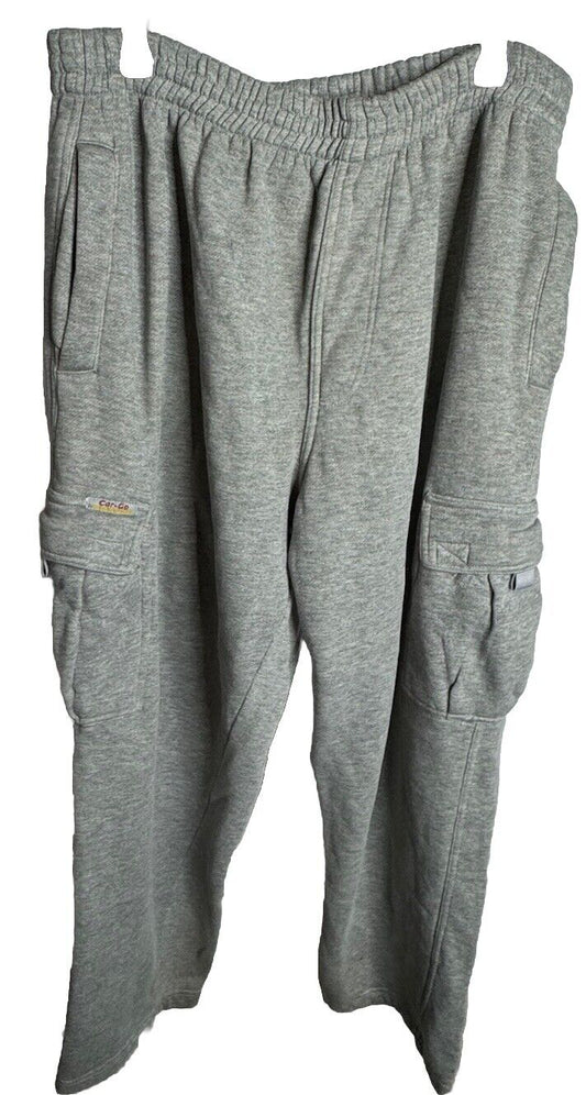 Men's Jogger Heavy Weight Fleece Cargo Pocket Sweat Pants Casual Loose XL