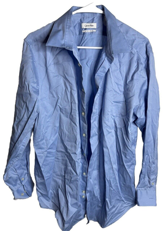 Calvin Klein Regular Stain Shield Performance Dress Shirt  17.5 34/35