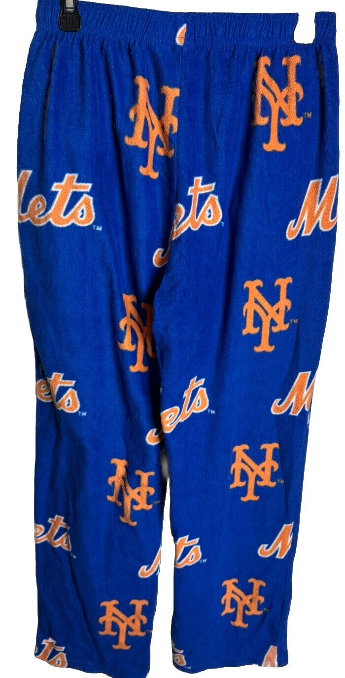 New York Mets Kids Boys Youth Small Sm 8 Fleece Pajama Sleep Pants Lounge Bottom