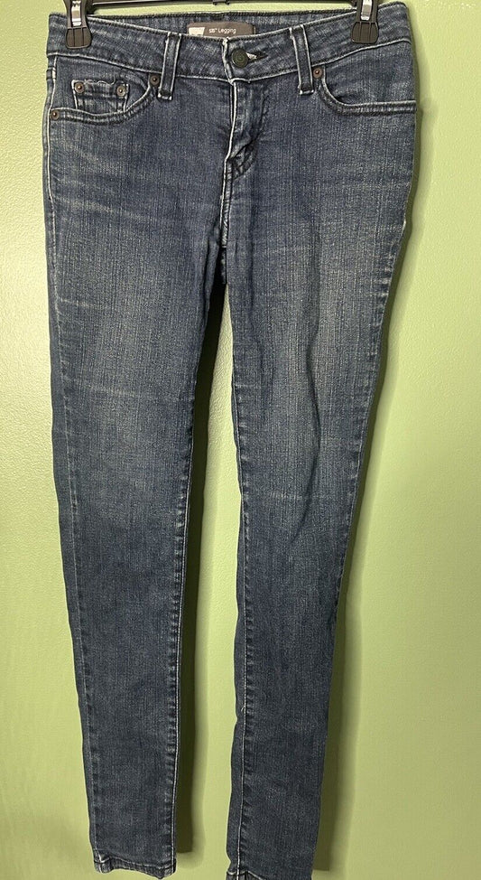 LEVI'S 535 JEANS Womens 3M Legging Denim Blue