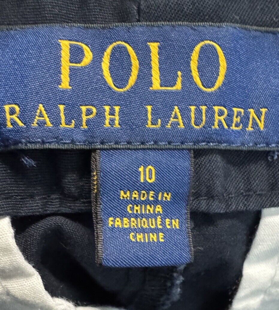 Polo Ralph Lauren Chino Pants Womens 10 Office Career Navy Performance
