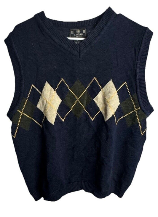 J Riggings Sweater Vest Mens  Large Sportswear Vintage