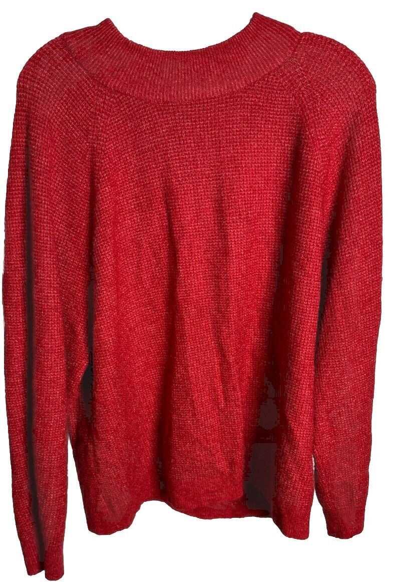 Vintage Gap Cotton Red Sweater Size XL Knit Jumper Pullover Crewneck
