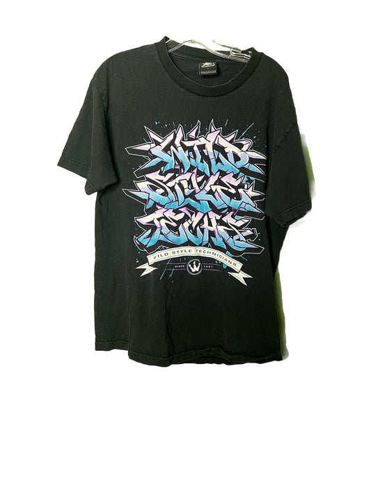 Wildstyle Technicians Shirt Black Large Rare Graft Graffiti Hip Hop