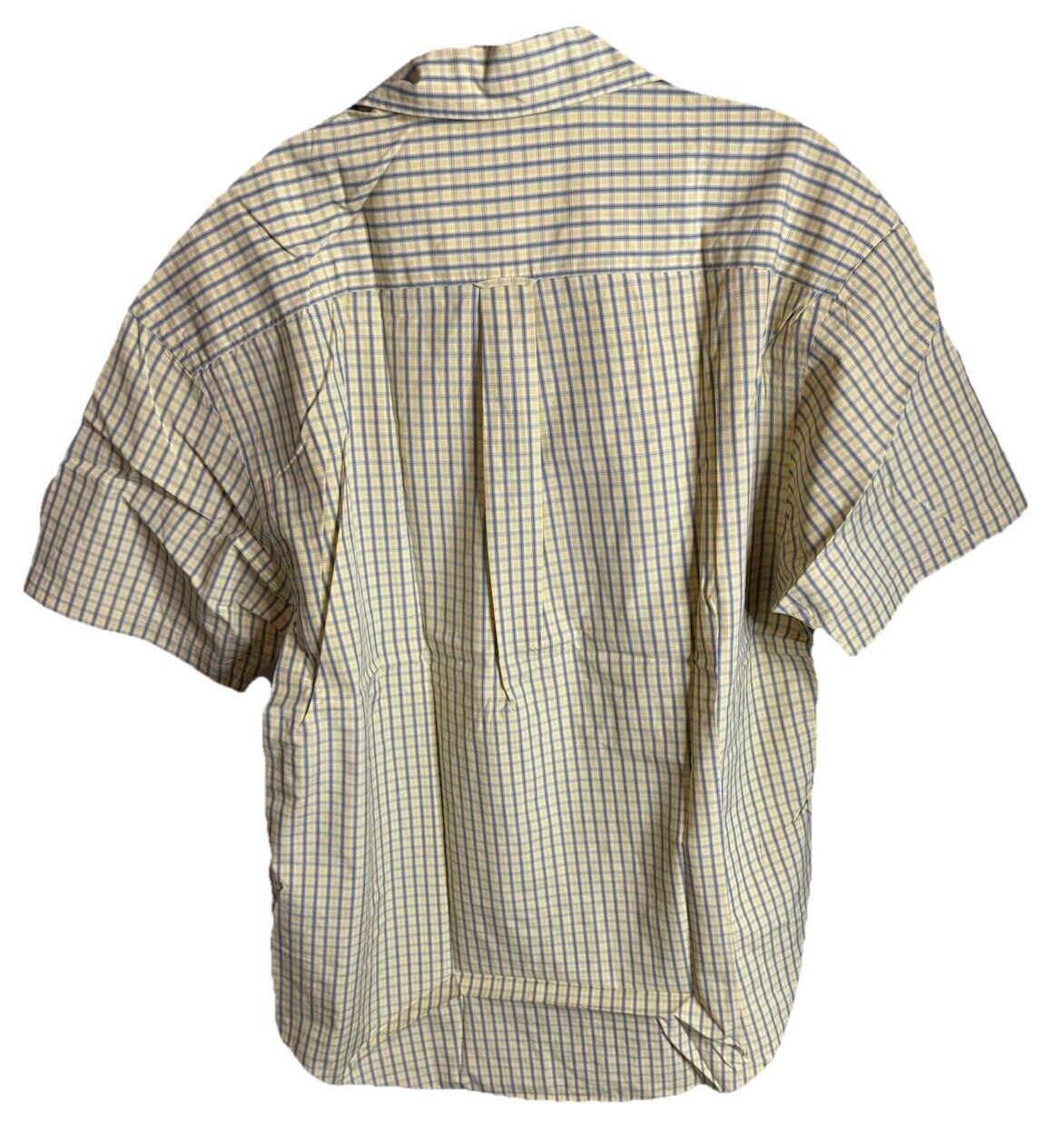 Nautica Button Down Shirt Mens Large Casual Short Sleeve Checks Cotton