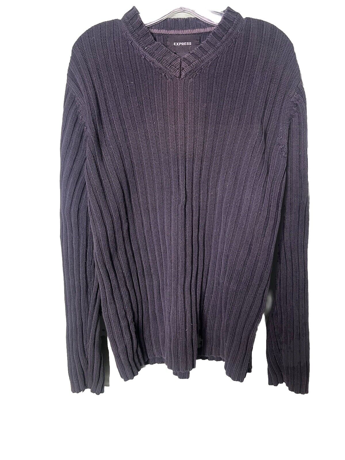 Express Men’s Sweater Solid Long Sleeve Size Medium