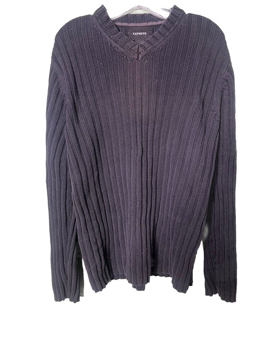 Express Men’s Sweater Solid Long Sleeve Size Medium