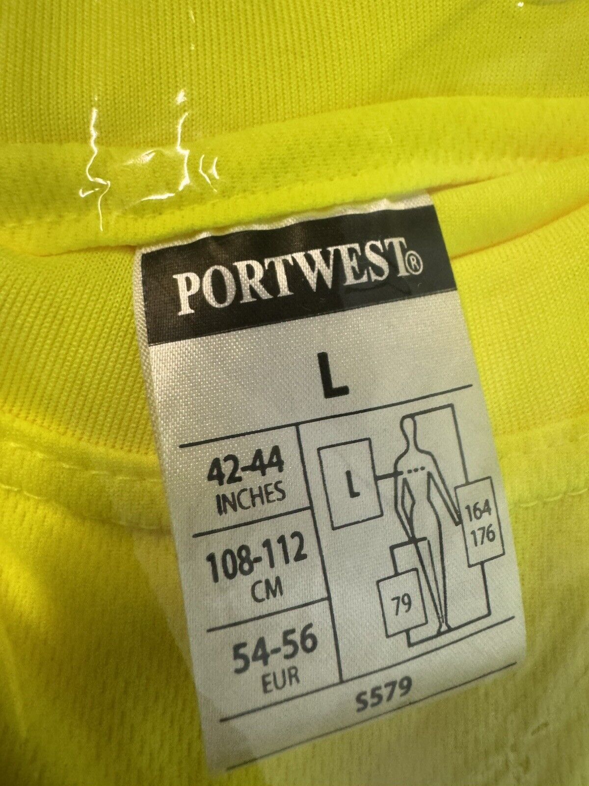 Portwest S398 Safety T-Shirt - Yellow - NEW - Large