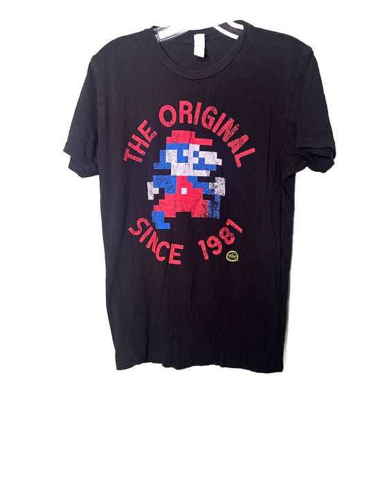 Nintendo Mario The Original Since 1981 Graphic T-Shirt Black No Size