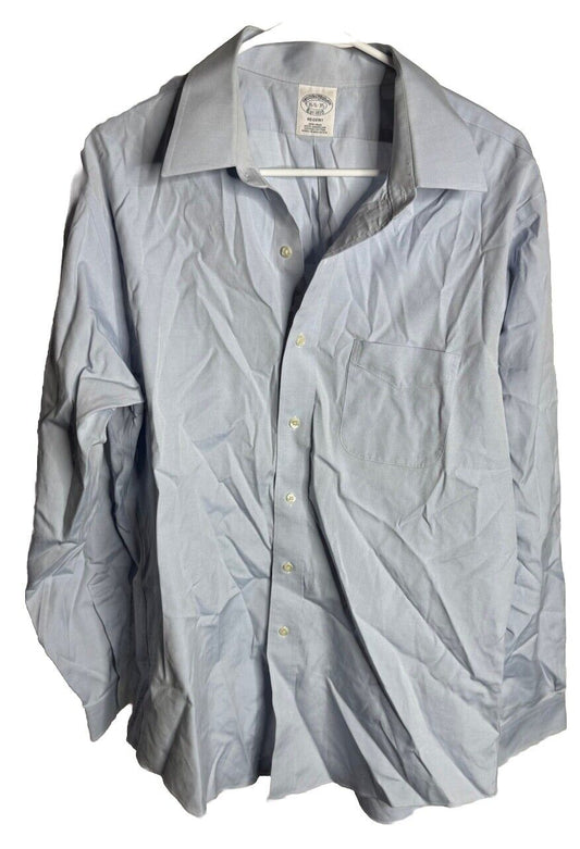 Brooks Brothers Madison Button Up Shirt Mens Size 16.5-35 Long Sleeve