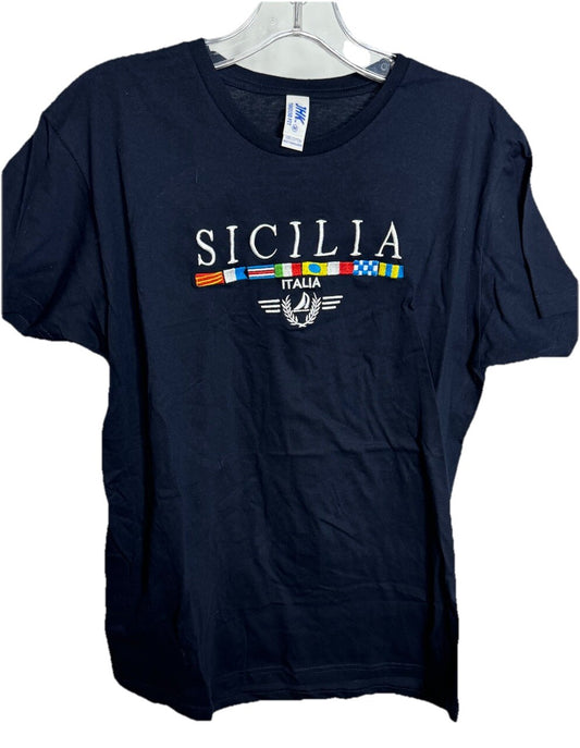 SICILIA Italy Shirt Short Sleeve Mens  SIZE Medium
