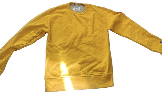 Champion Sweatshirt, Yellow, Men’s Size Small, High Quality, Minor Stain, Rare